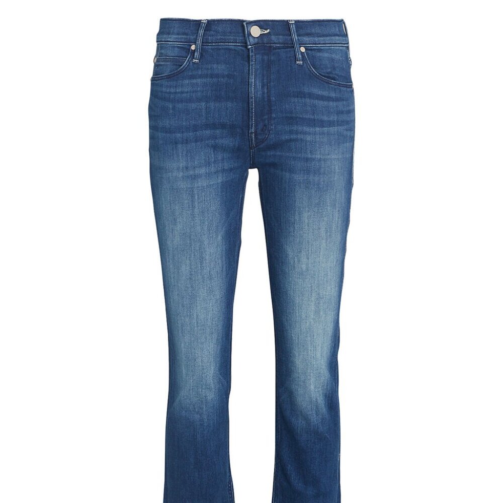 MOTHER Denim - Mid Rise Dazzler Crop Fray